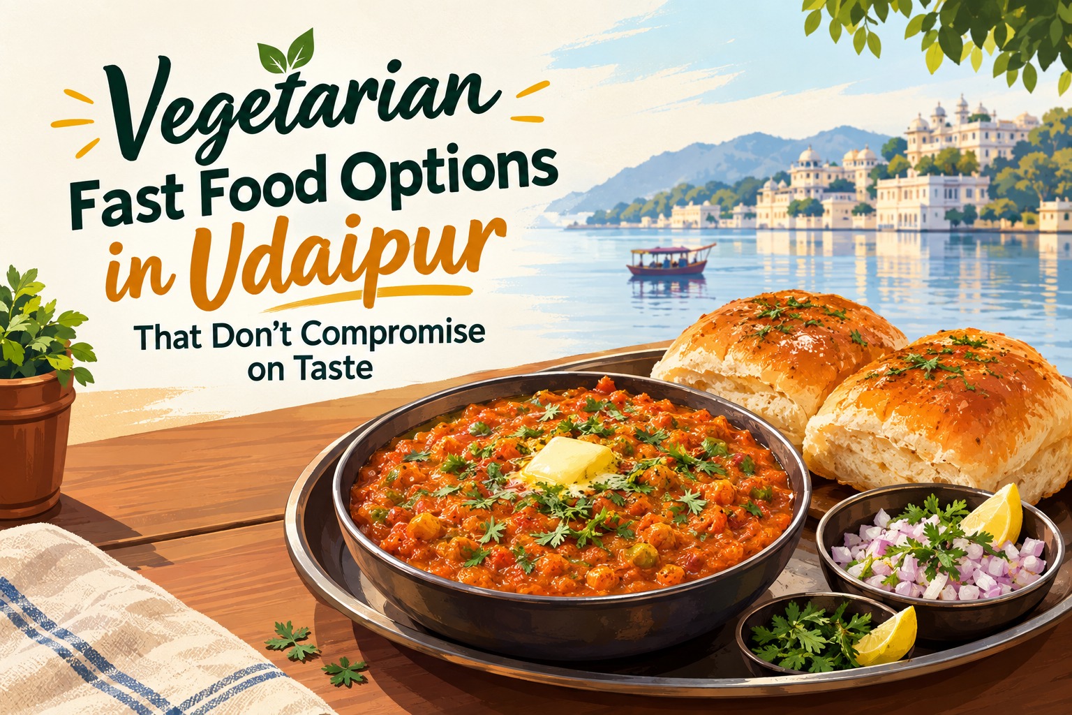 Vegetarian Fast Food Options in Udaipur...
